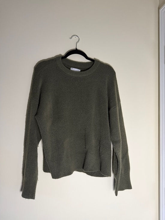 ASOS Sweaters - ASOS Design Cozy Olive Crewneck Sweater